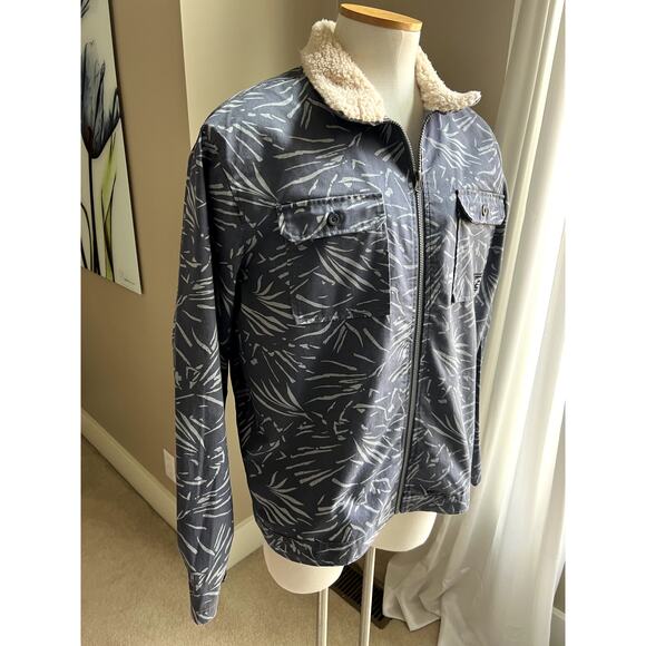 NWT Billabong Xander full zip gray print jacket size XL - Picture 3 of 6